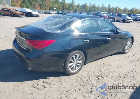 2014 Infiniti Q50 Premium from USA, damaged, VIN JN1BV7ARXEM698216